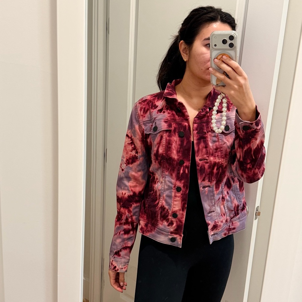 Tie dye denim jacket - M - Picture 3 of 7